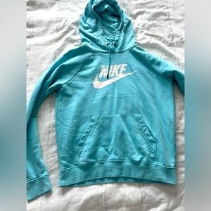 baby blue Nike sweatshirt Womens small (runs very small)